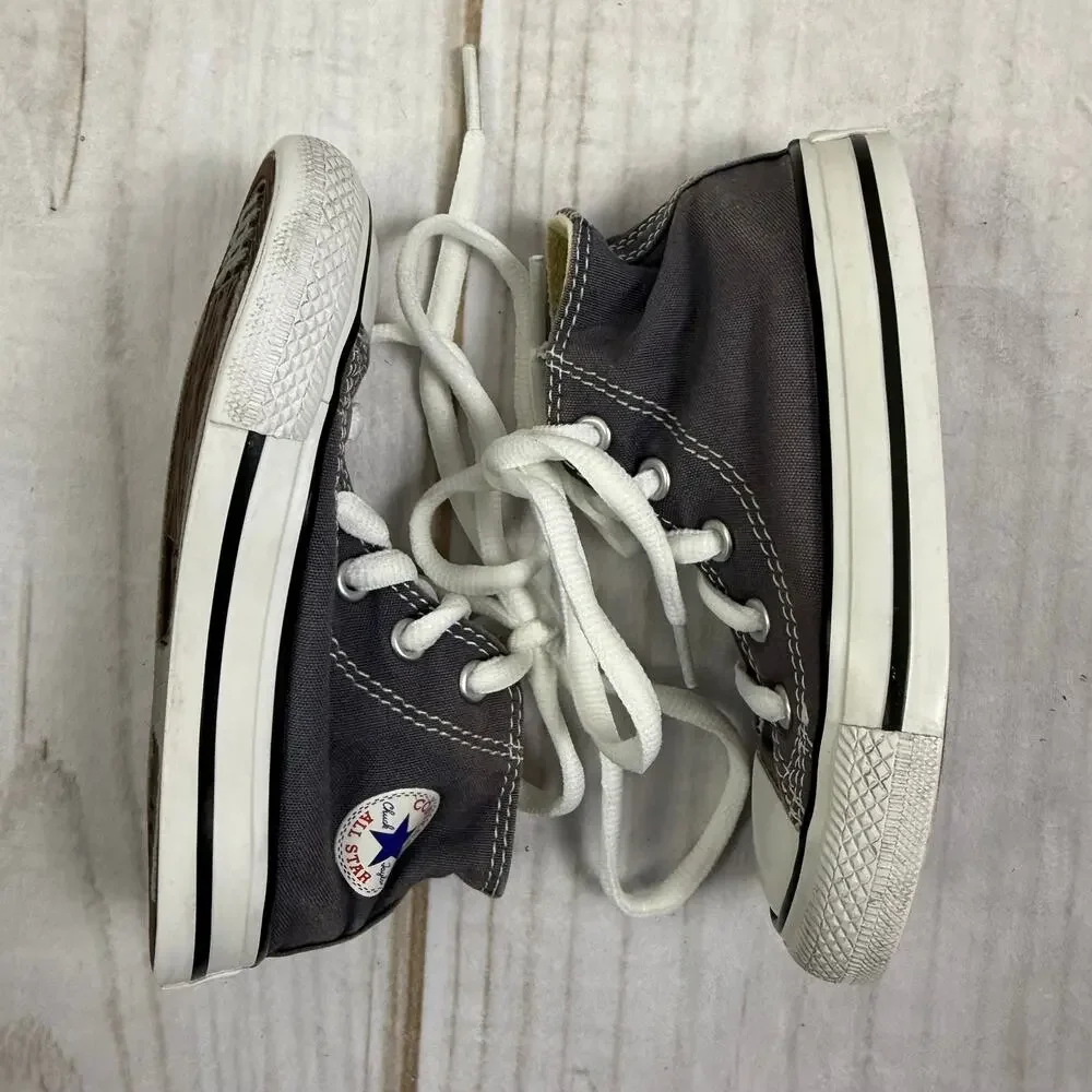 Converse All Star Chuck Taylor High Top Toddler Shoes Gray White Size 7C‎